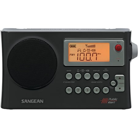 Sangean AM/FM Weather Alert Portable Radio PR-D4W